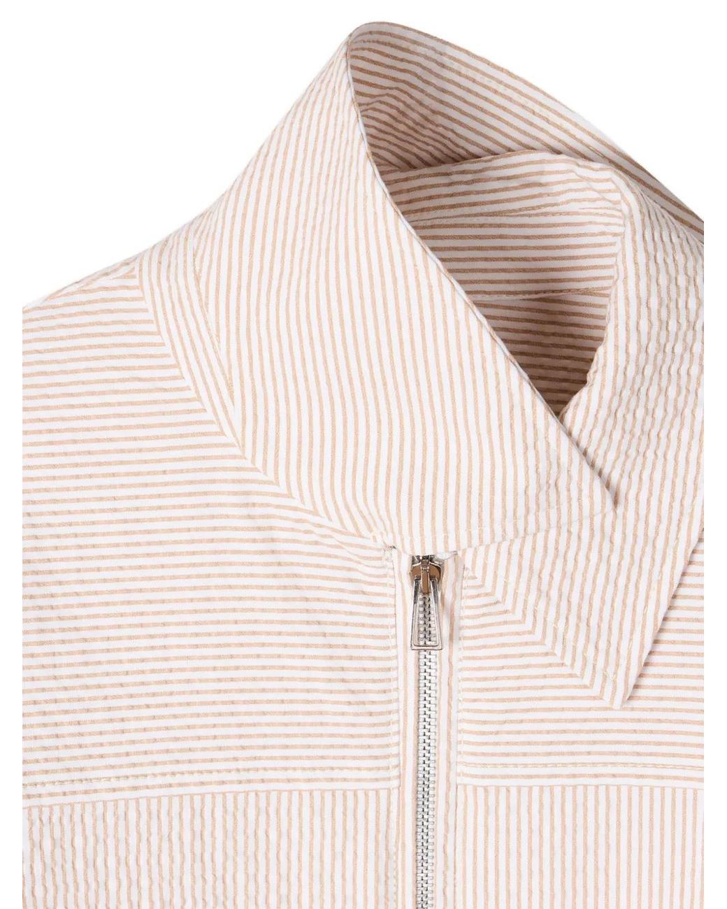 Paul Smith Pink Seersucker Striped Jacket