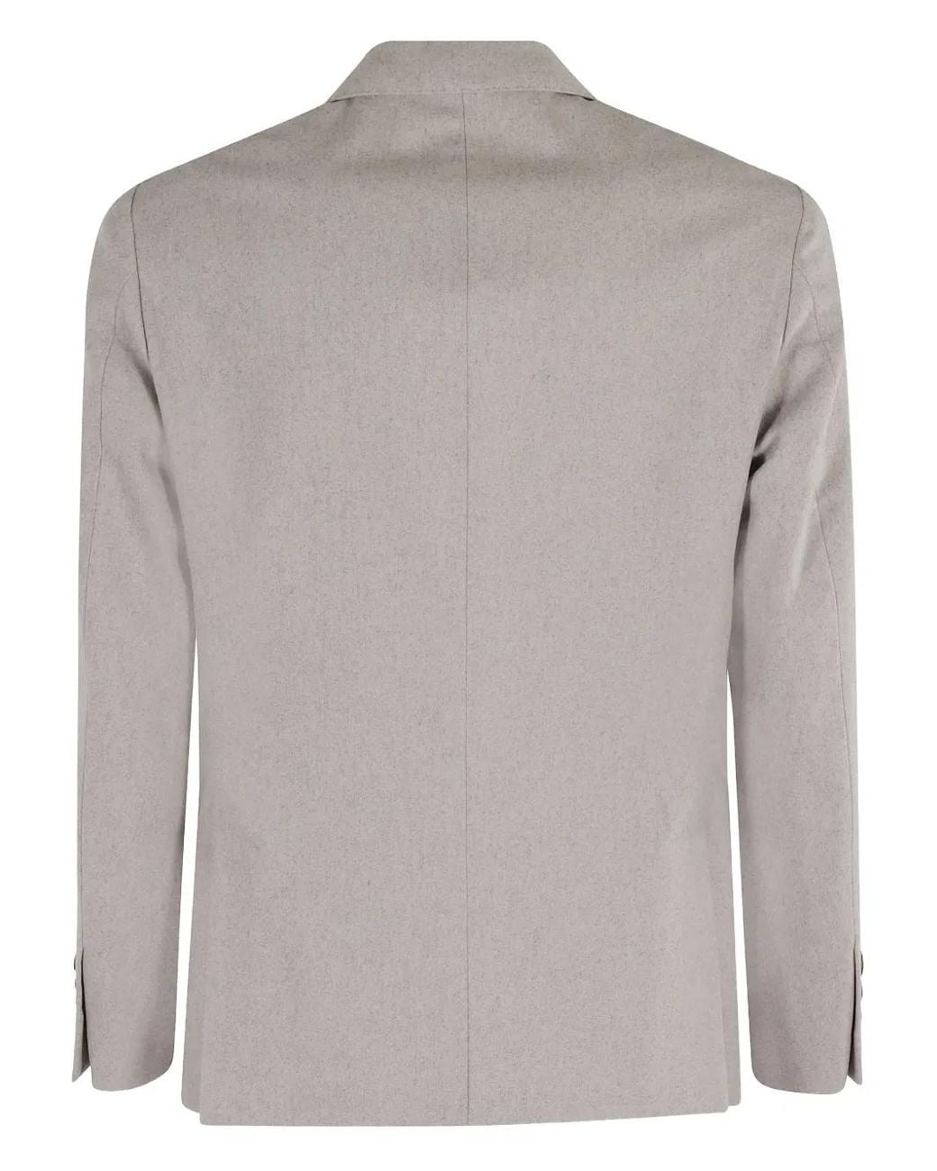 Eleventy Gray Three-Button Patch-Pocket Blazer for men