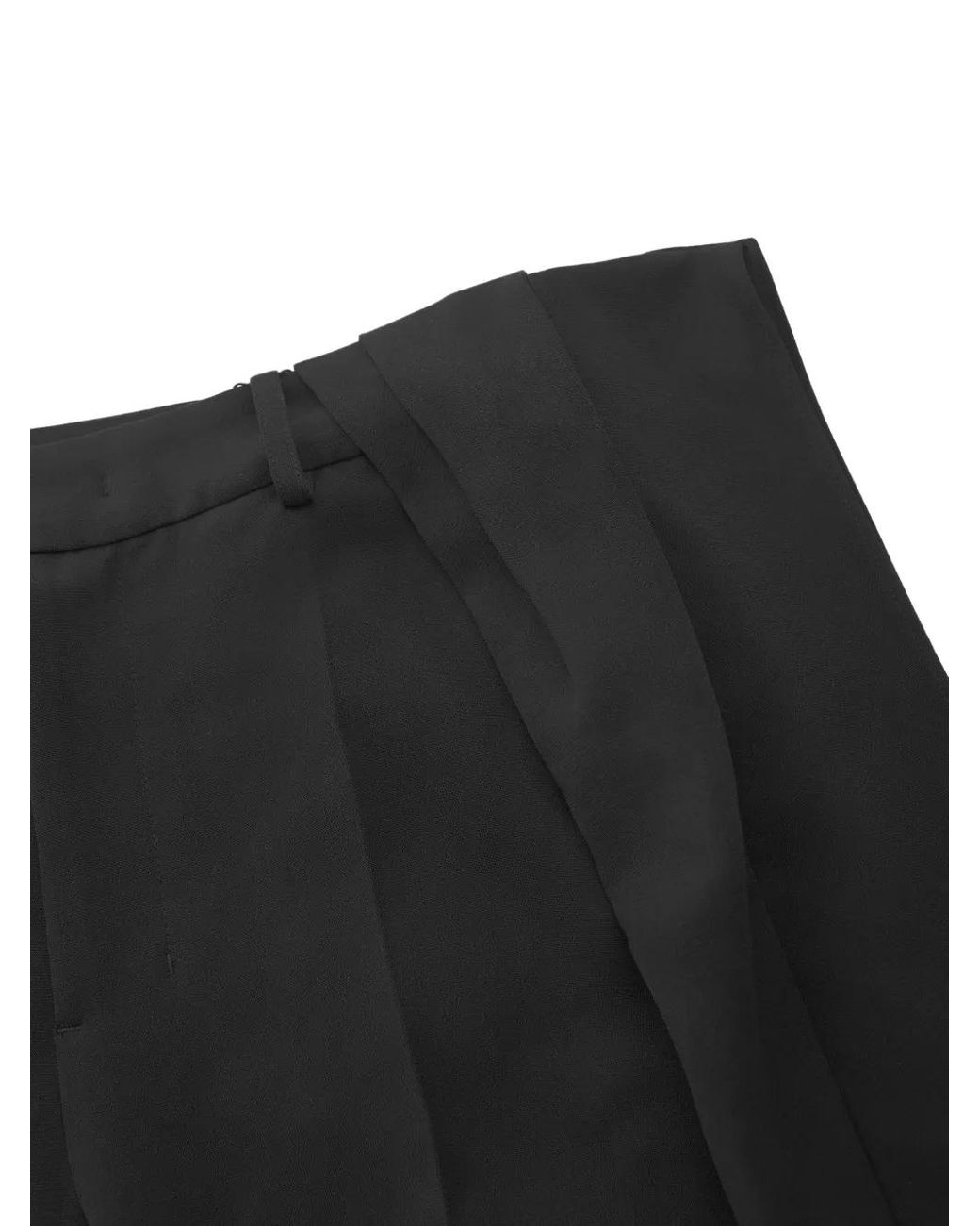 JNBY Black Pleated-Oversized Shorts