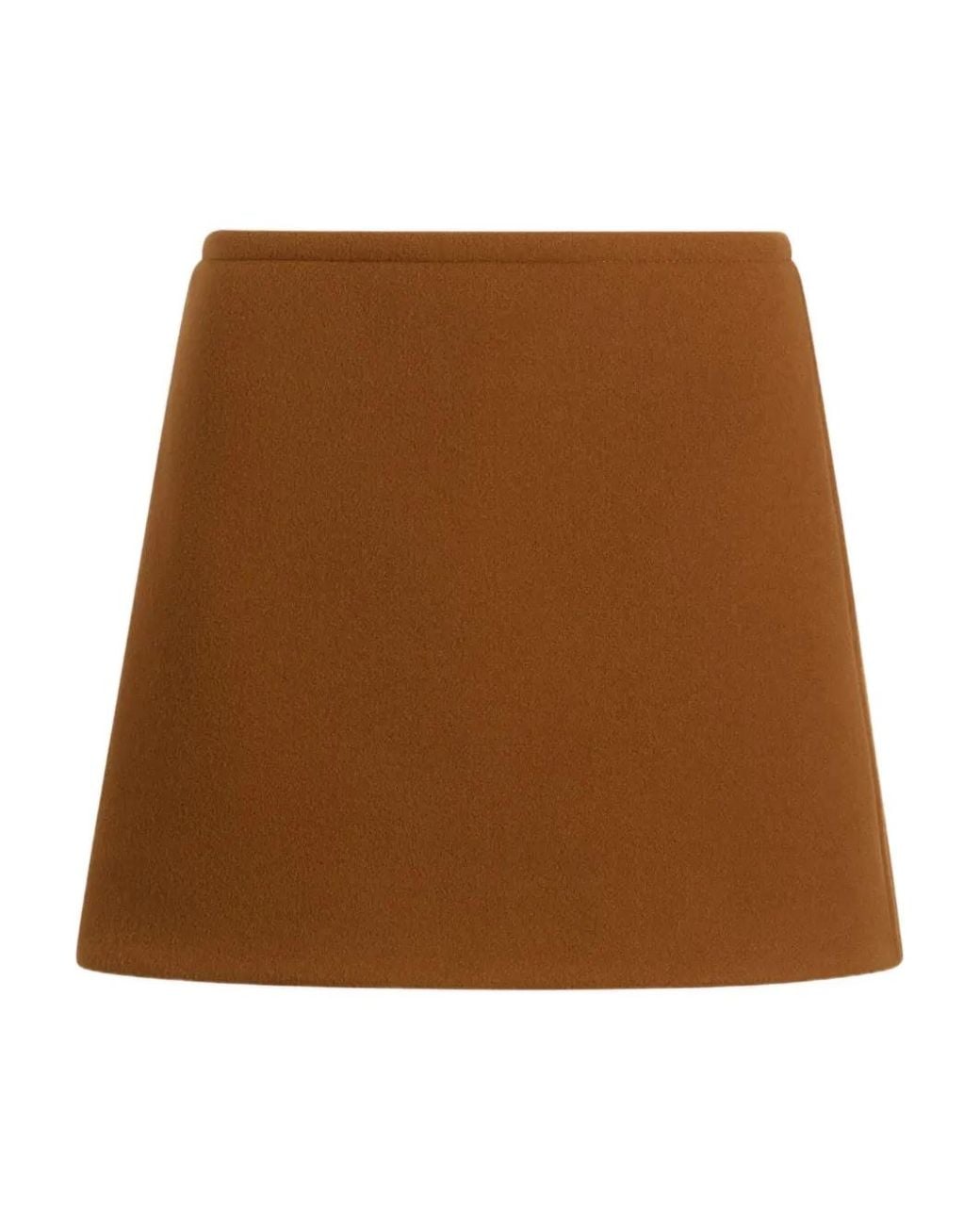 Patou Wollen Mini-Rok in het Brown