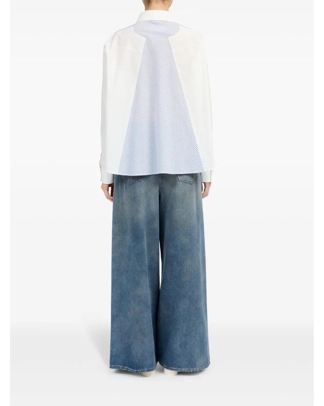 MM6 by Maison Margiela White Effortless Elegance Mini Shirt