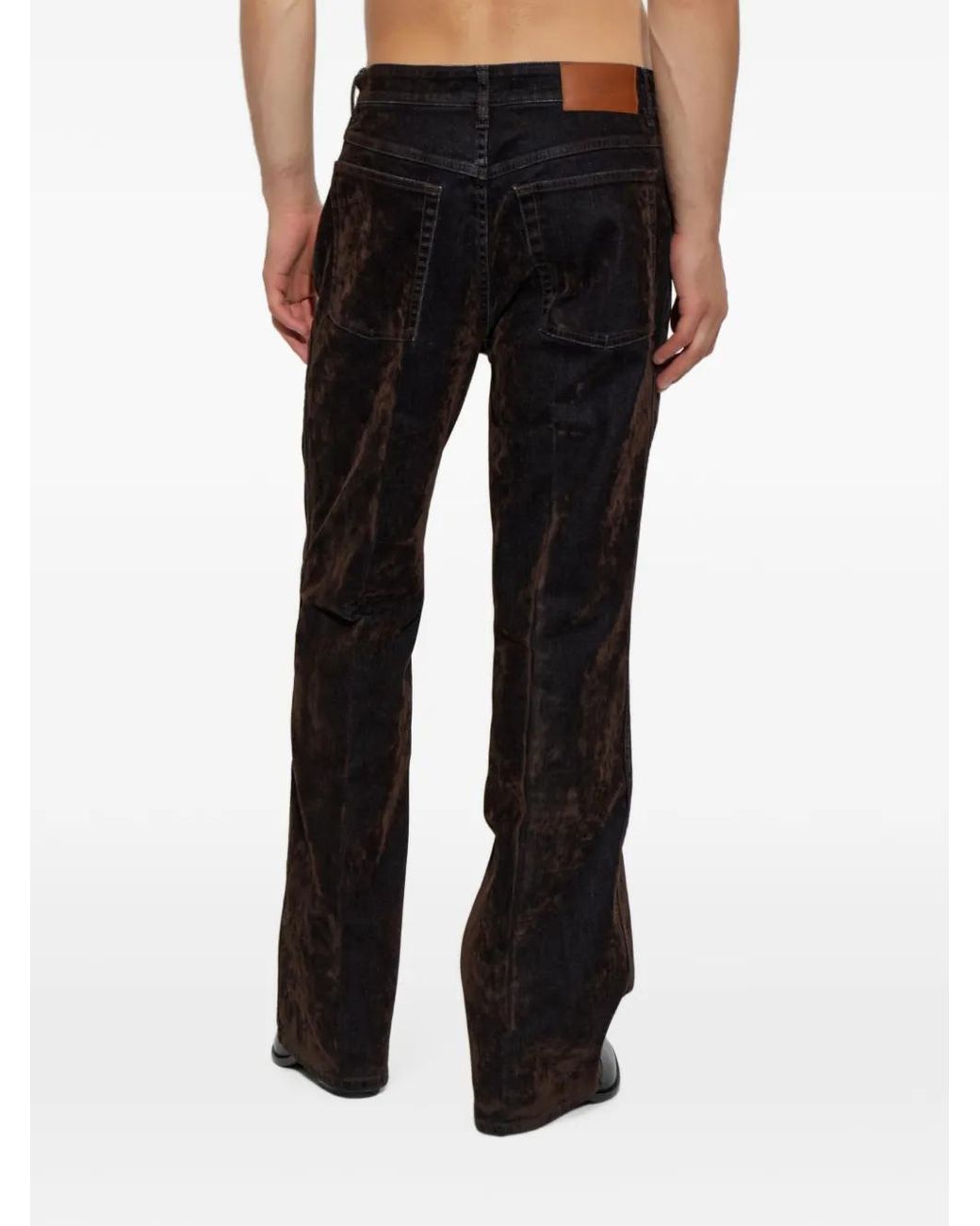 Amiri Black Flock Ma Fit 5 Pocket Jeans for men