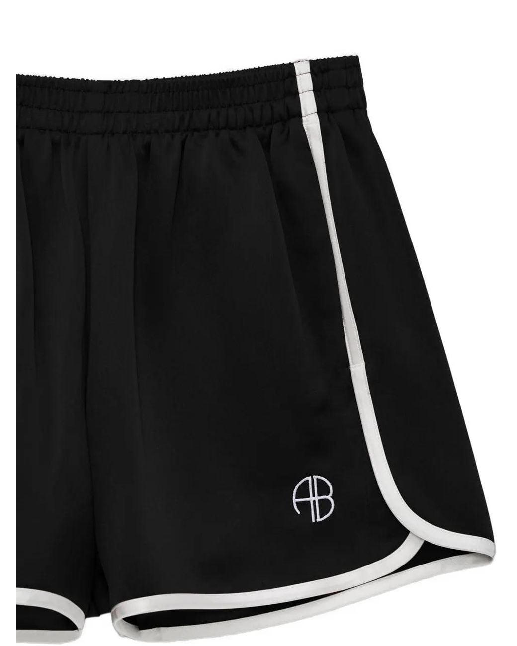 Anine Bing Black Eva Shorts