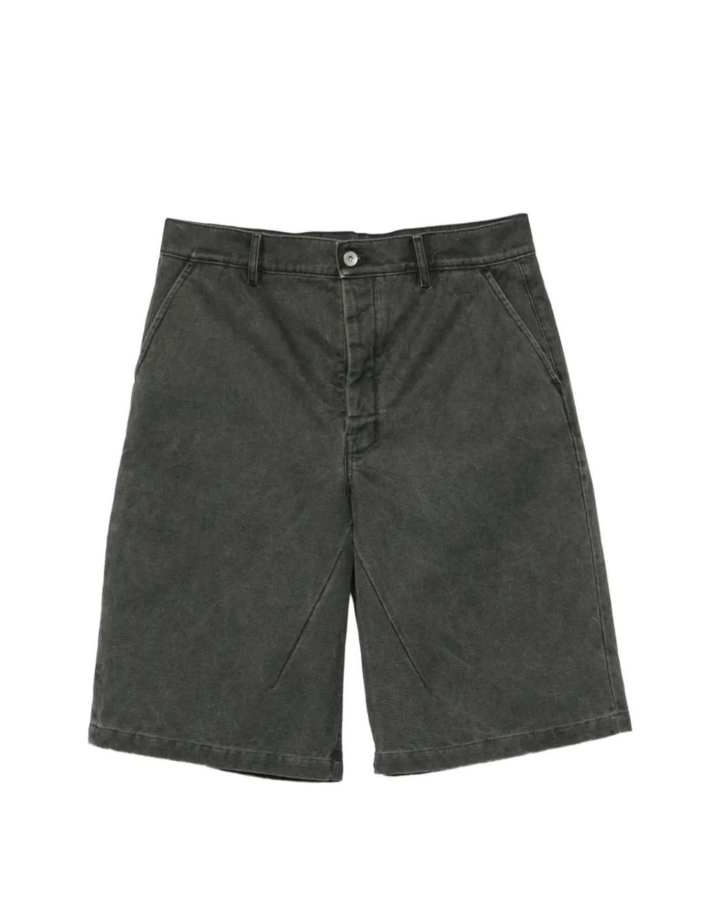 Rick Owens Gray Faded-Effect Shorts for men