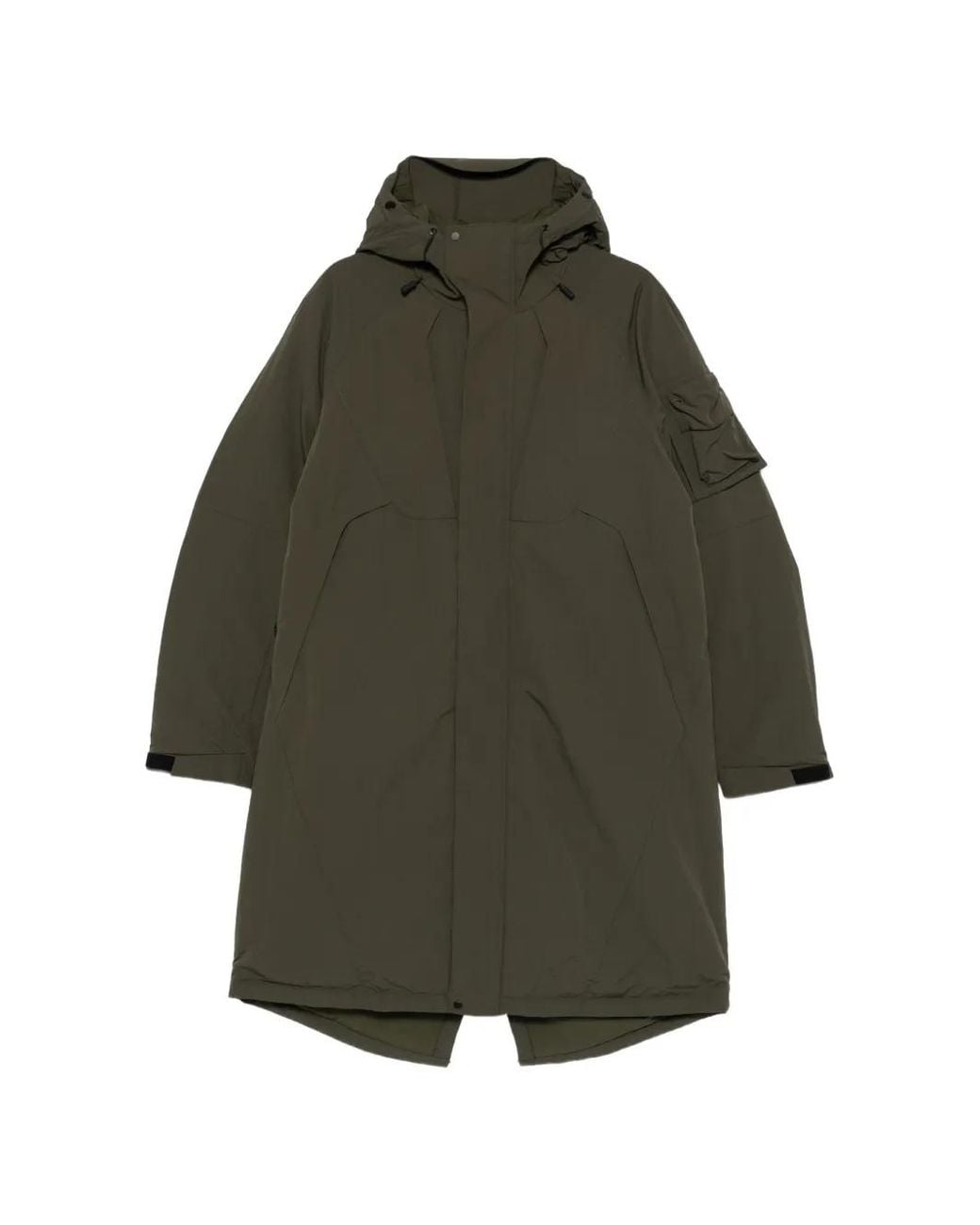 JG1 Green Hooded Padded Parka for men