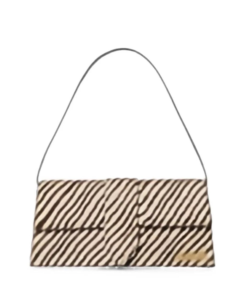Jacquemus Metallic Zebra-Print Tote Bag