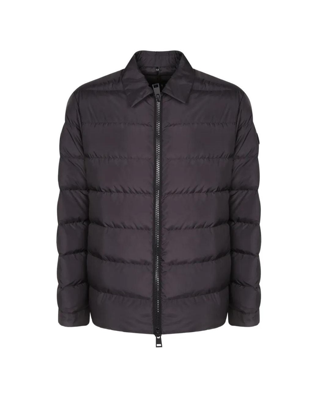 Moncler Gray Malghette Quilted Logo-Print Jacket for men