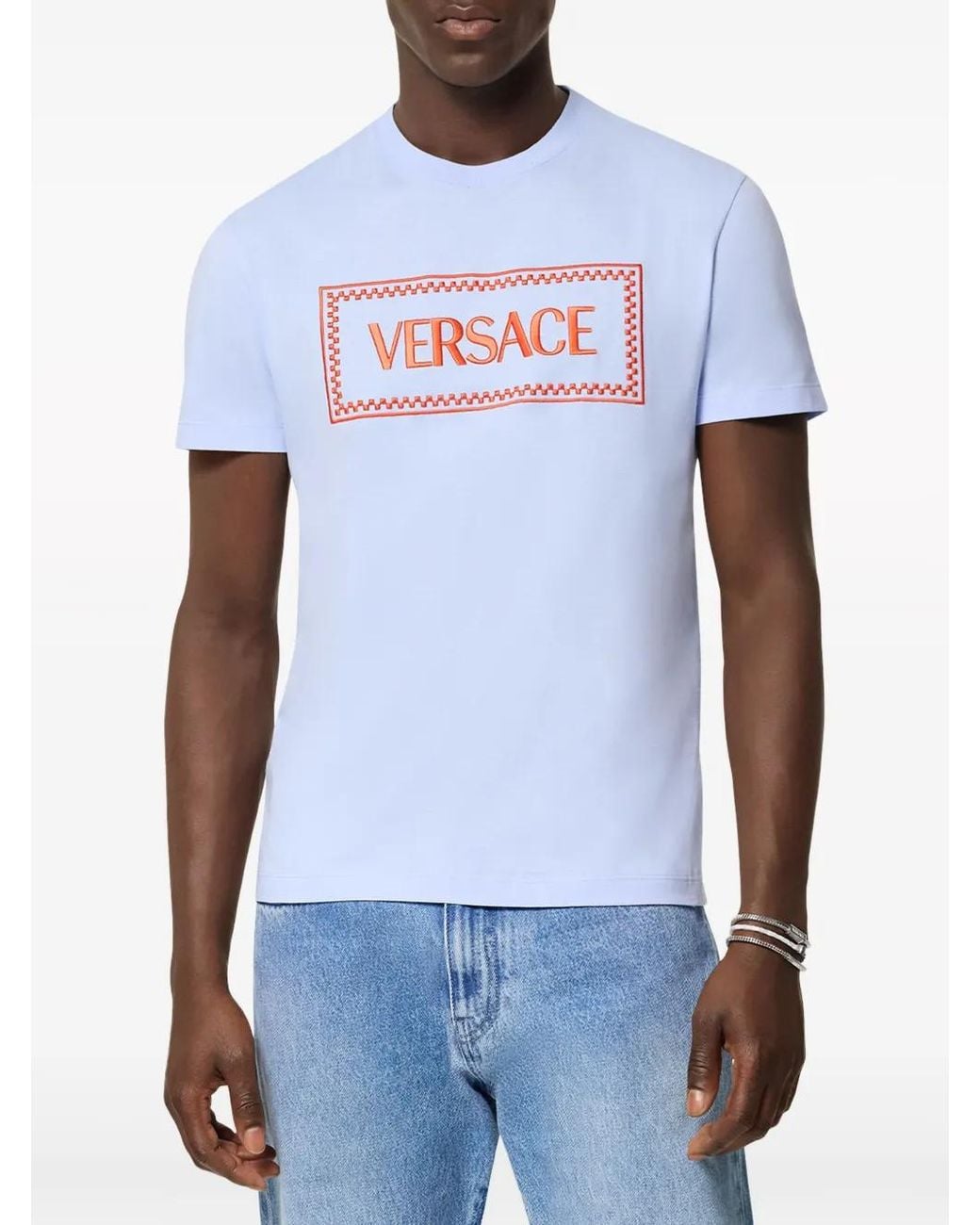 Versace Blue T-Shirts And Polos for men