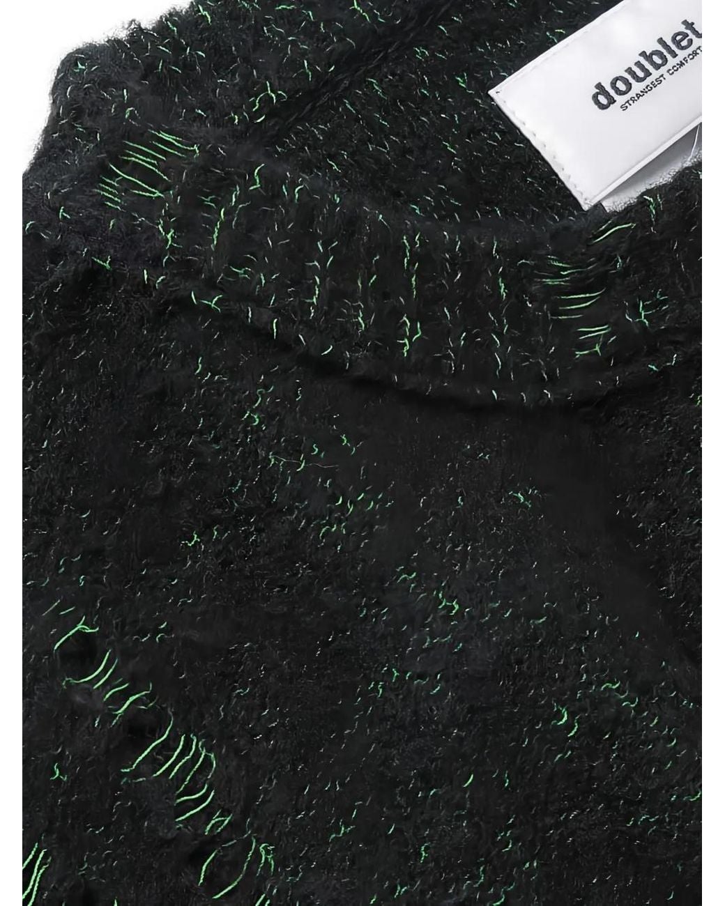 Doublet Skeleton Distressed Sweater in Black for Men | Lyst