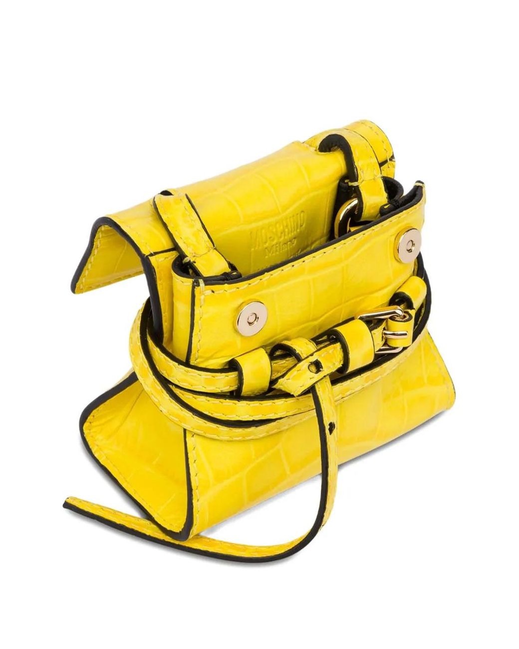 Moschino Yellow Bag Keyring
