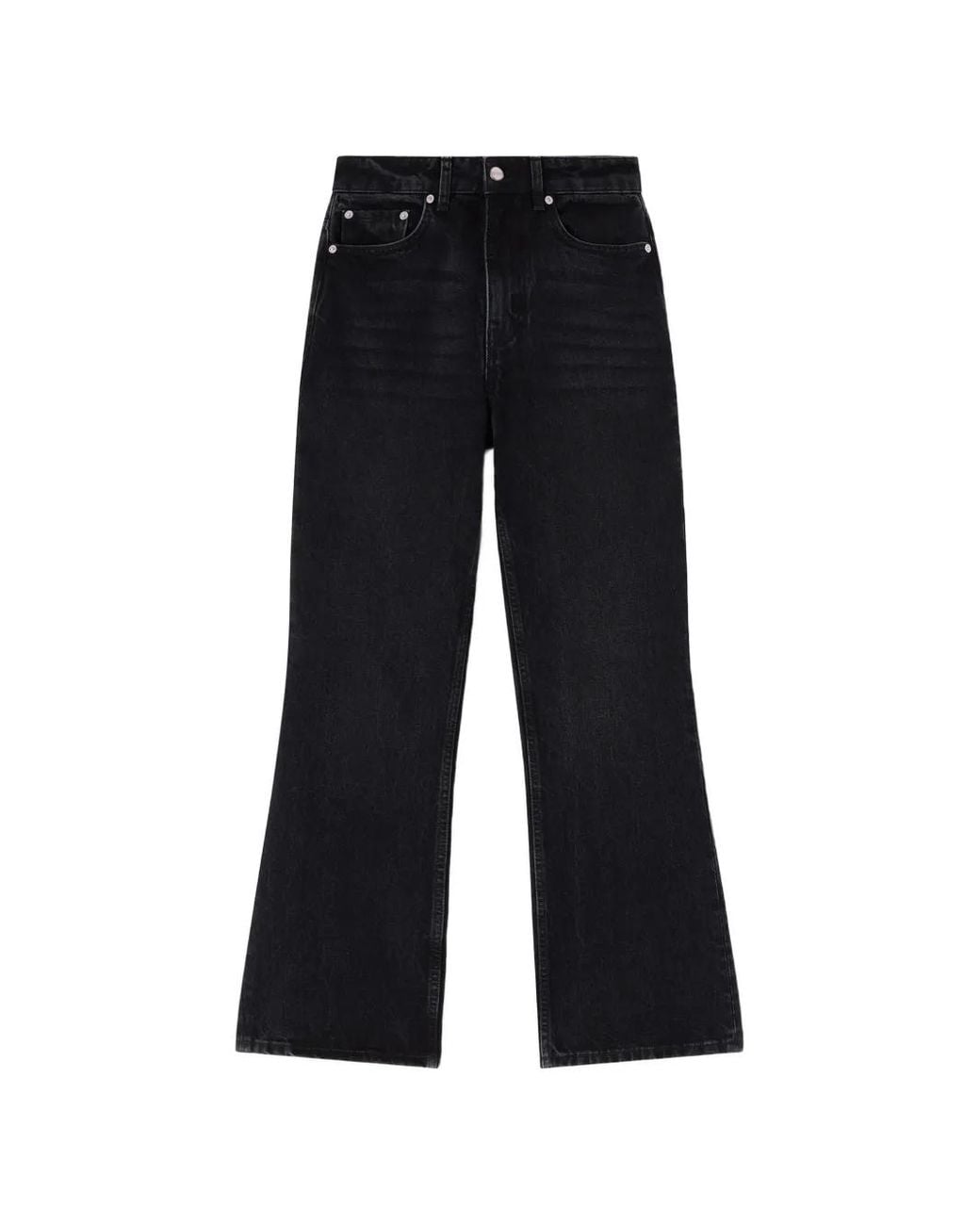 Ganni Black Betzy Cropped Jeans