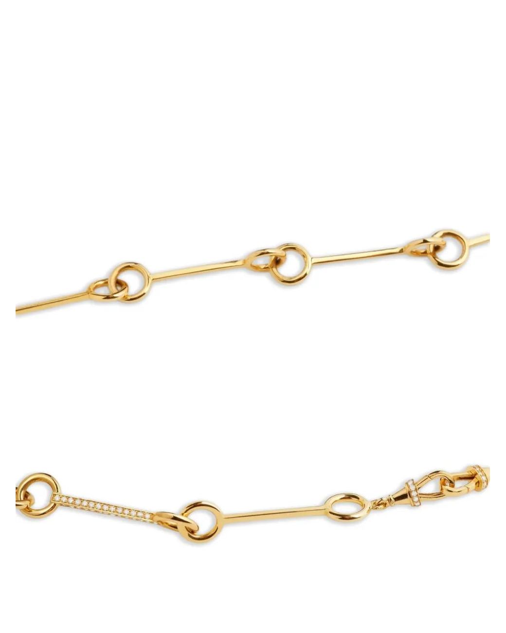 Marie Lichtenberg White Diamond Stick-Chain Necklace