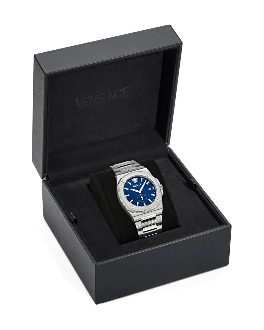 Versace Tolomeo 40 Mm Horloge in het Blue voor heren
