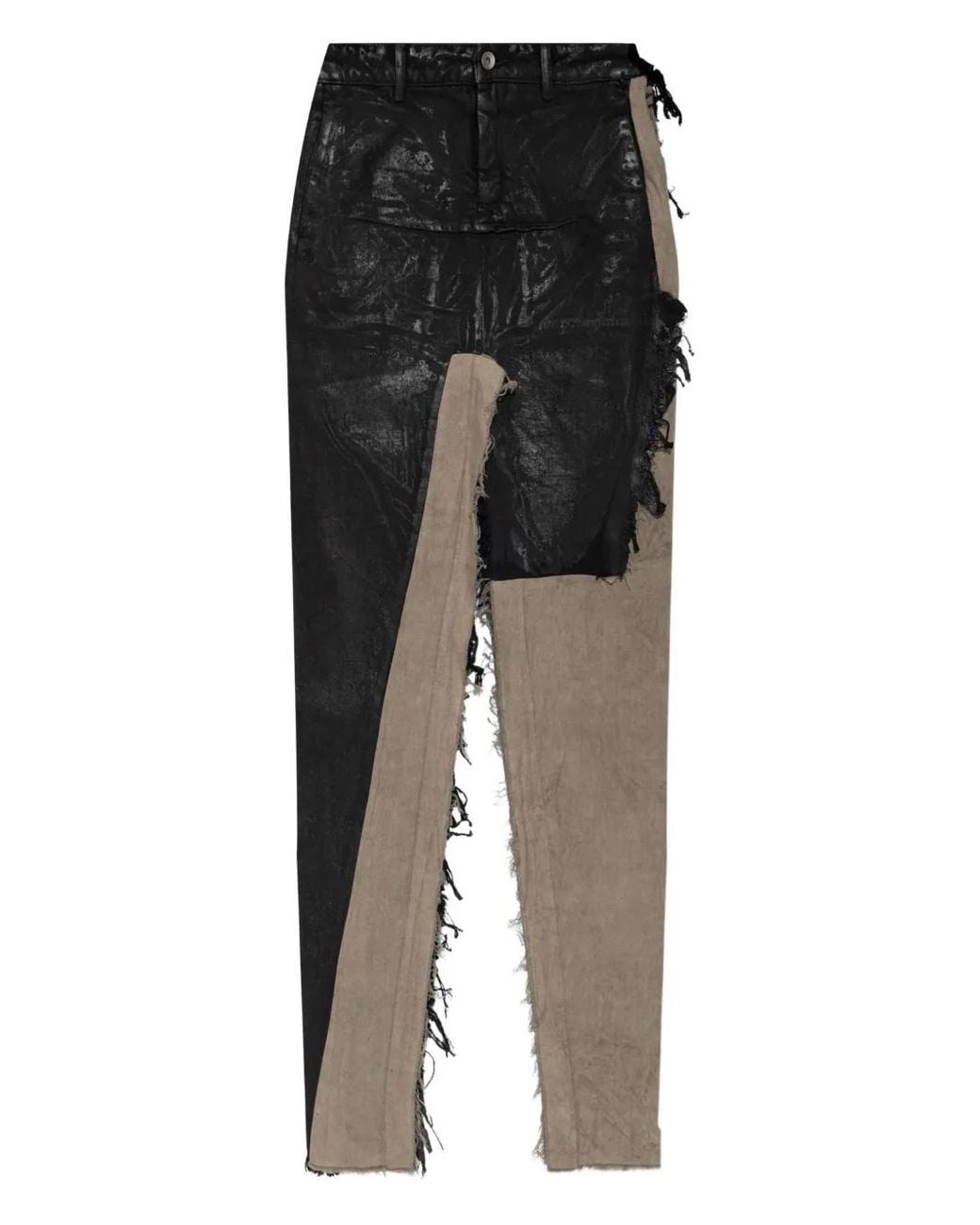 Rick Owens Black Skirt 'sliced',