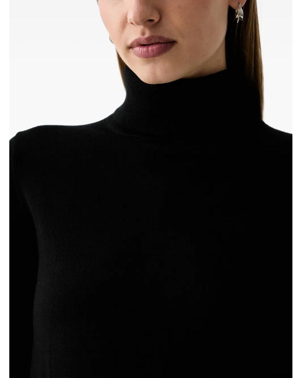 Gant Black Roll-Neck Sweater