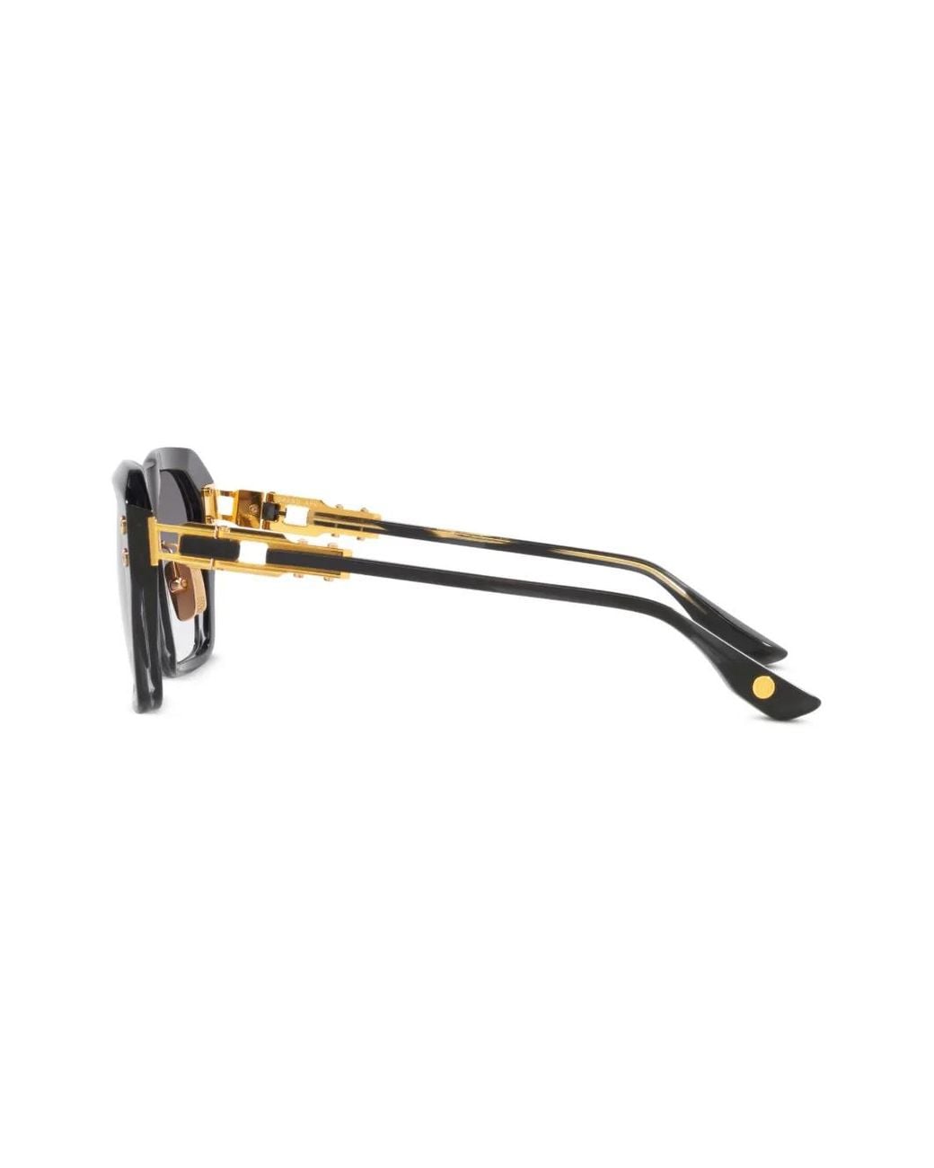 Dita Eyewear Black Square Frame Sunglasses for men