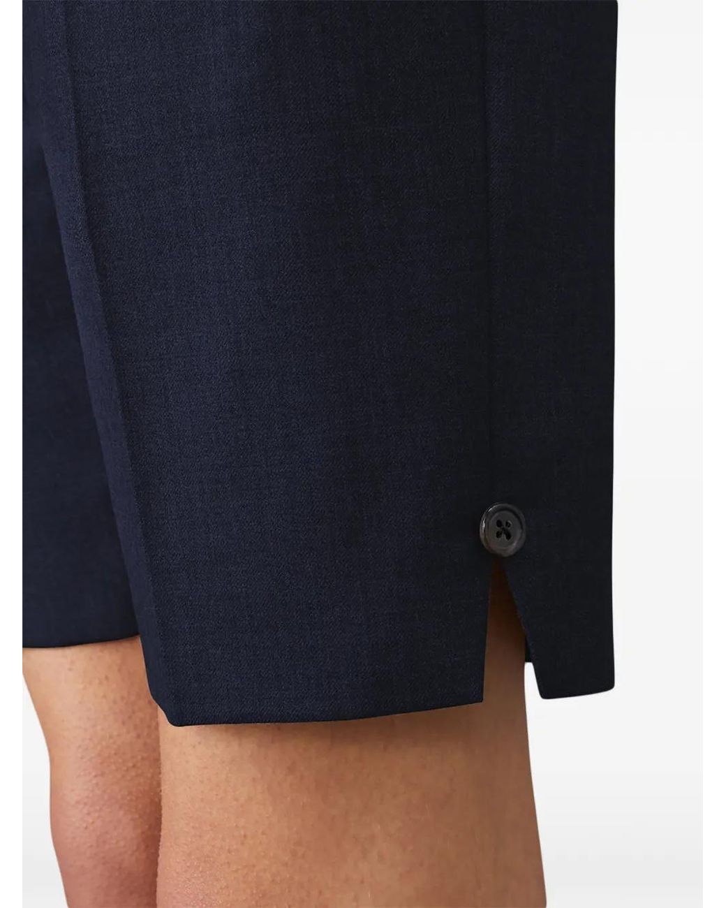 Thom Browne Blue Super 120's Twill Backstrap Bermuda Shorts