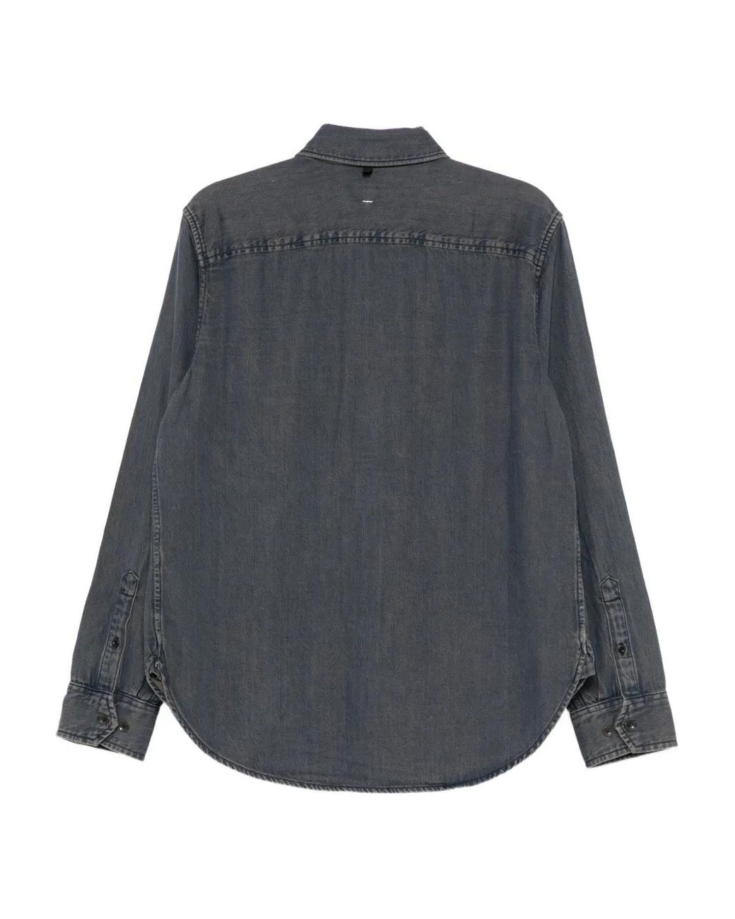 Rag & Bone Gray Button-Up Denim Shirt for men