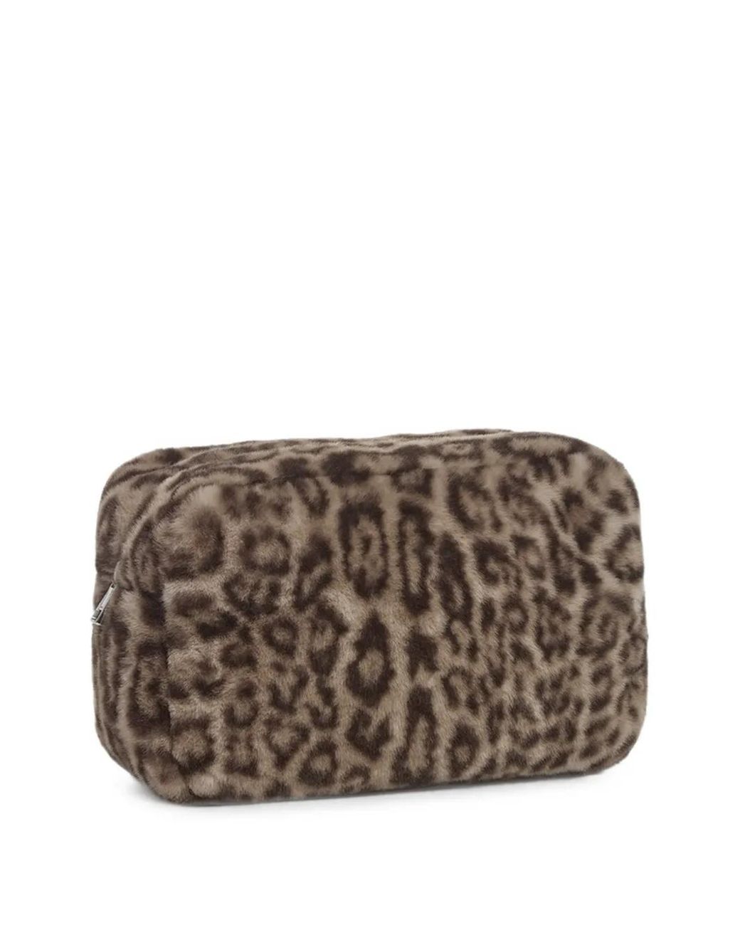 Apparis Brown Noor Leopard-Print Clutch Bag