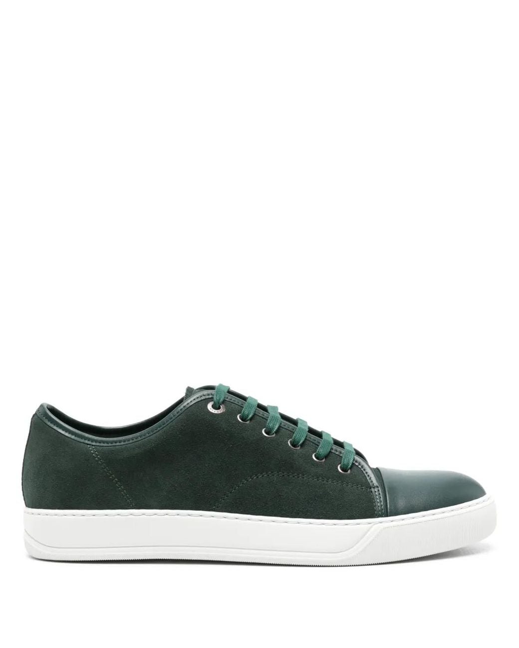 Lanvin Green Ddb1 Suede Sneakers for men