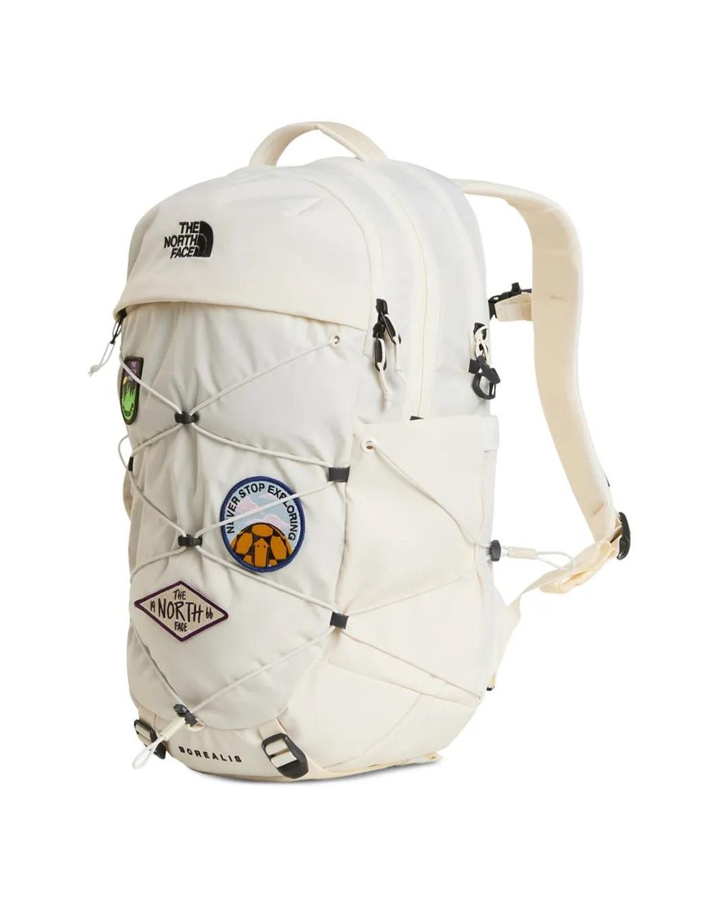 The North Face White Borealis Patch Backpack