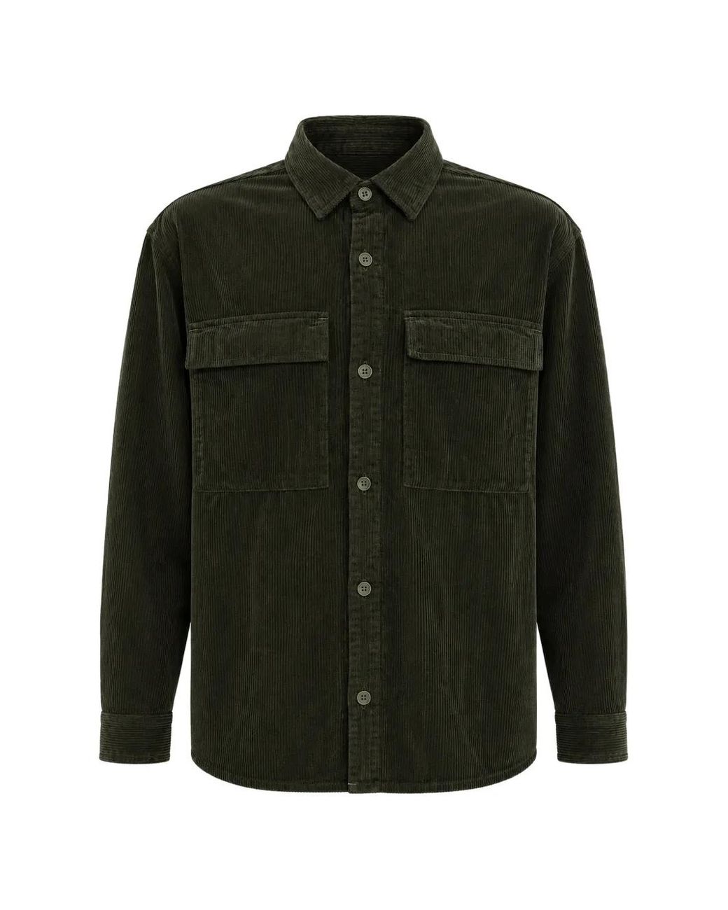 Revolution Green Utility Corduroy Shirt for men