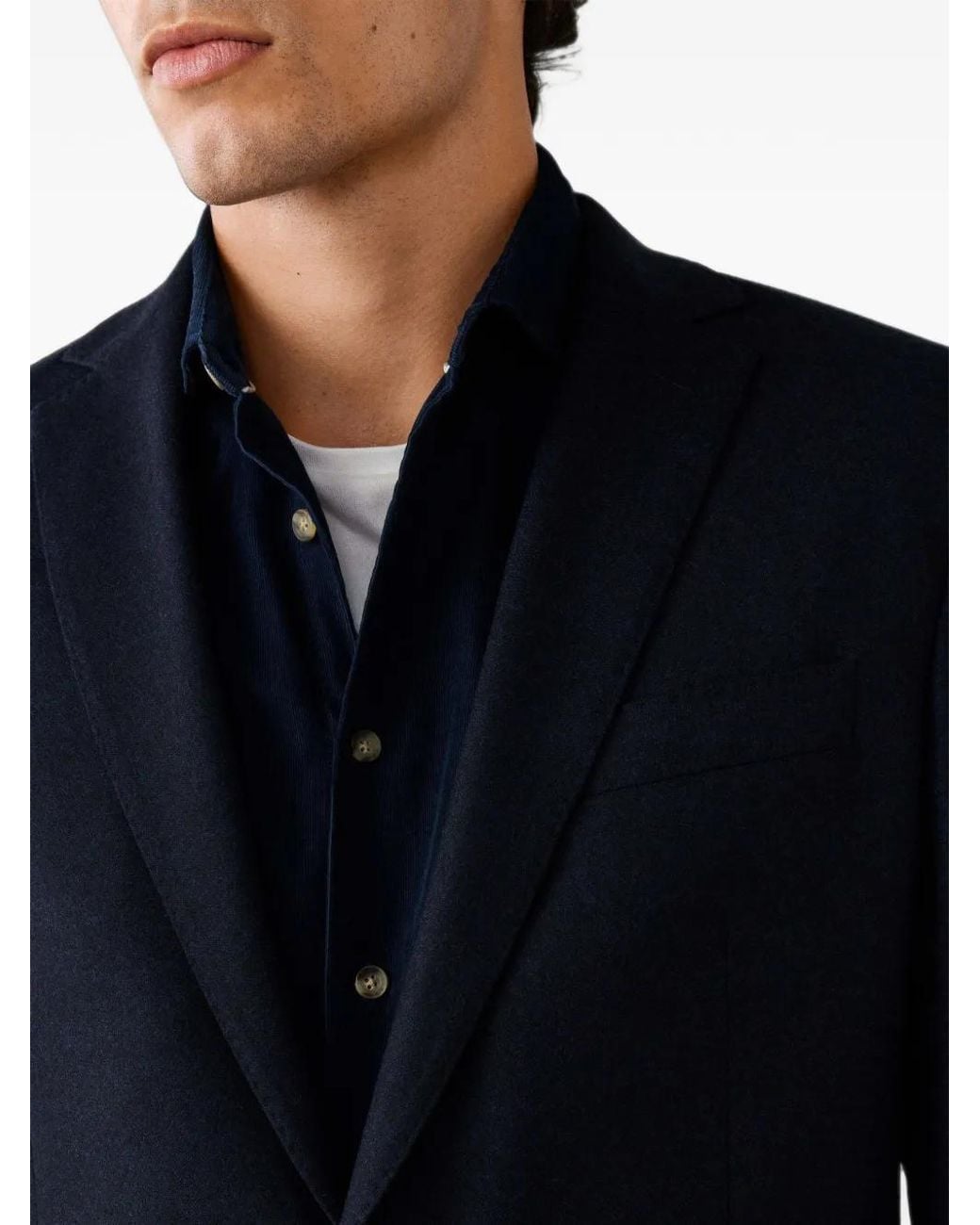 Hackett Einreihiger Flanellblazer in Blue für Herren