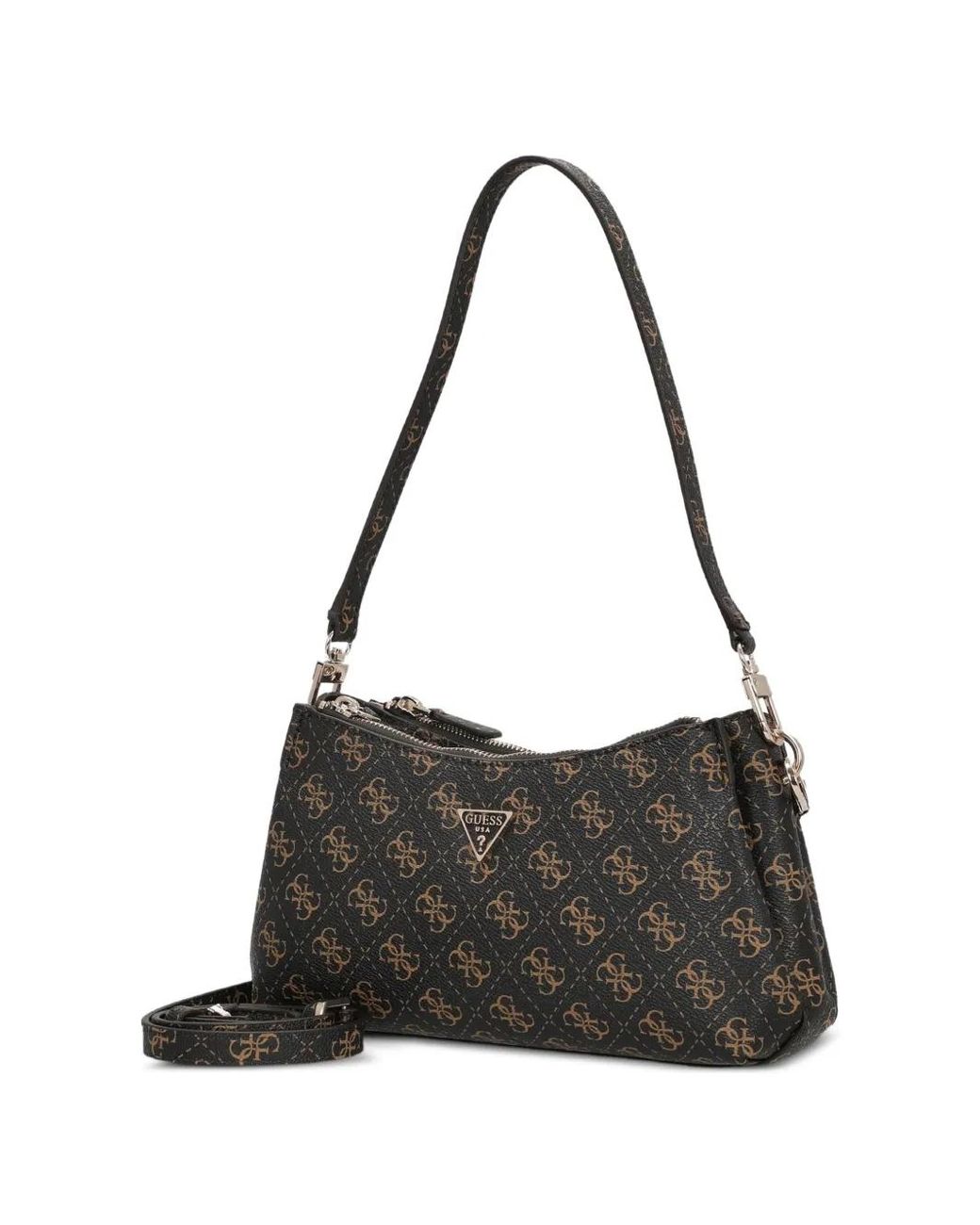 Guess Black Noelle Logo-Patterned Bag
