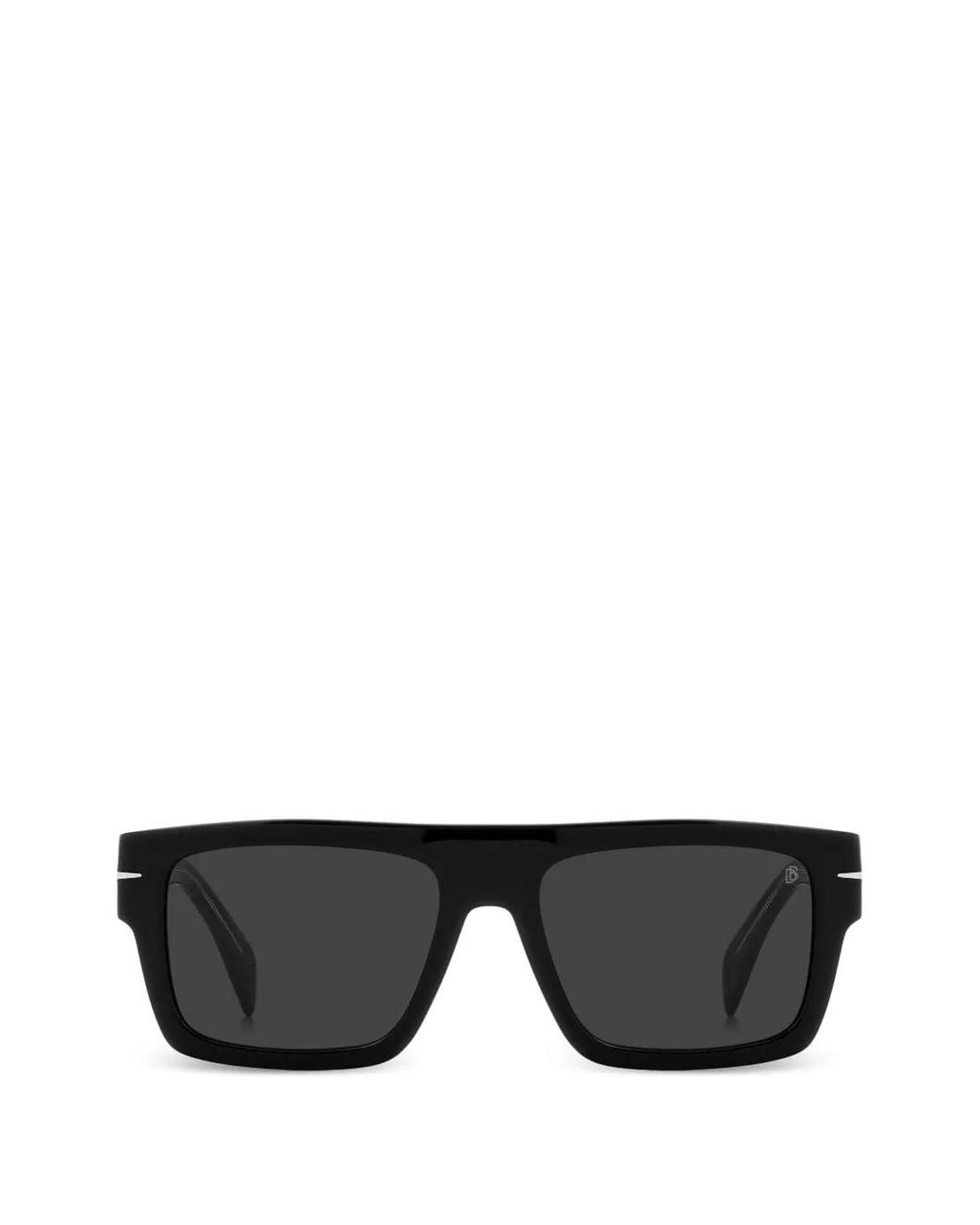 David Beckham Black Square-Frame Sunglasses