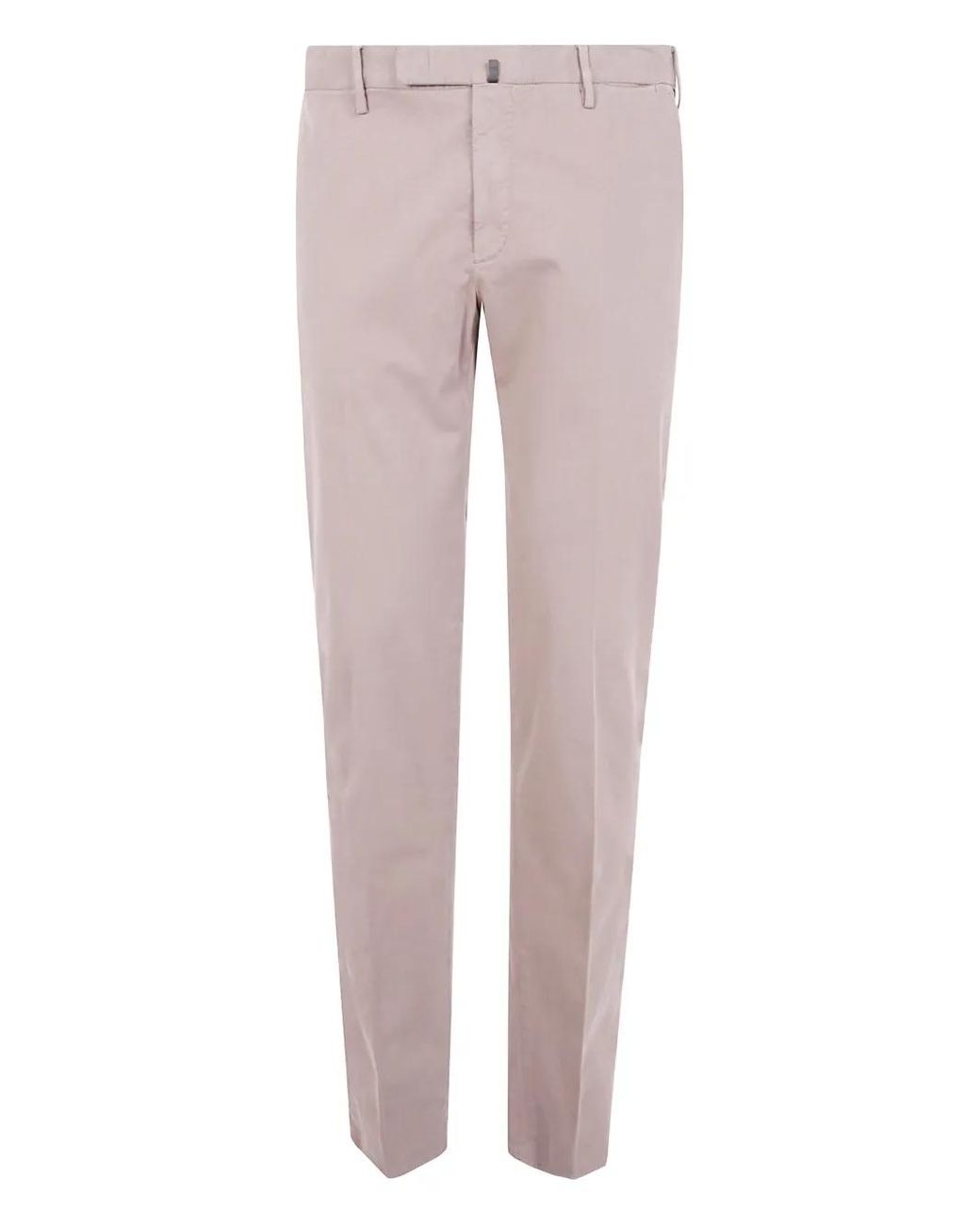 Incotex Pink Cotton Trousers for men