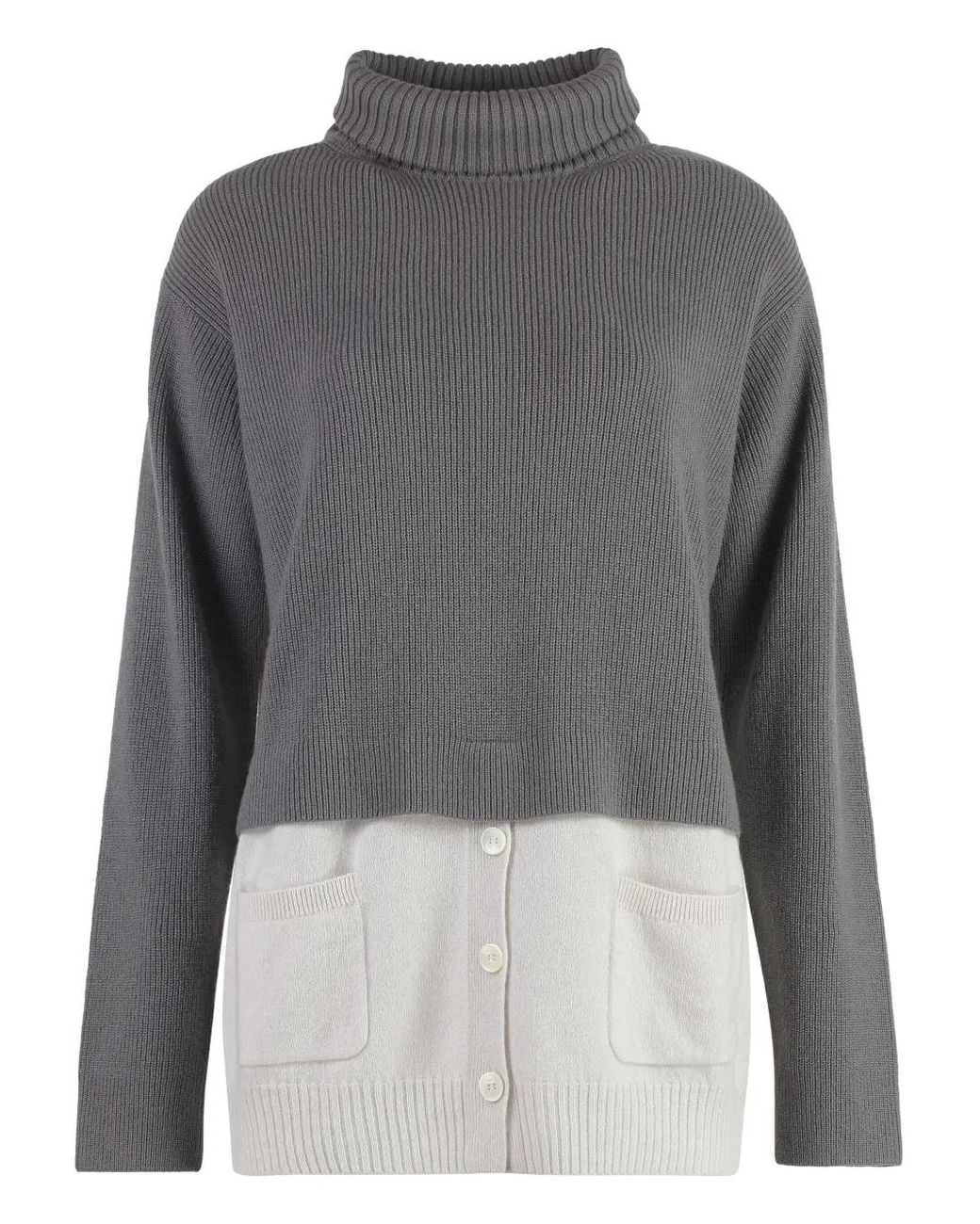 Malo Gray Cashmere Jumper