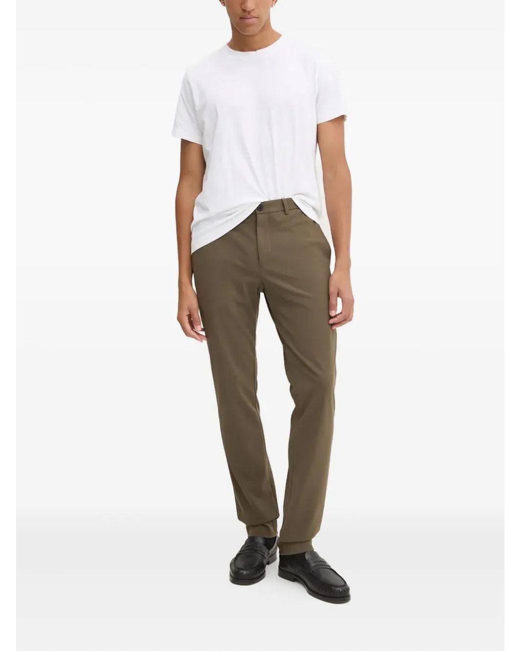 Theory Natural Button-Fastening Trousers for men
