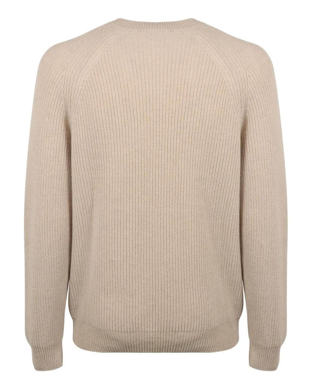 Slowear Natural Crew-Neck Sweater for men