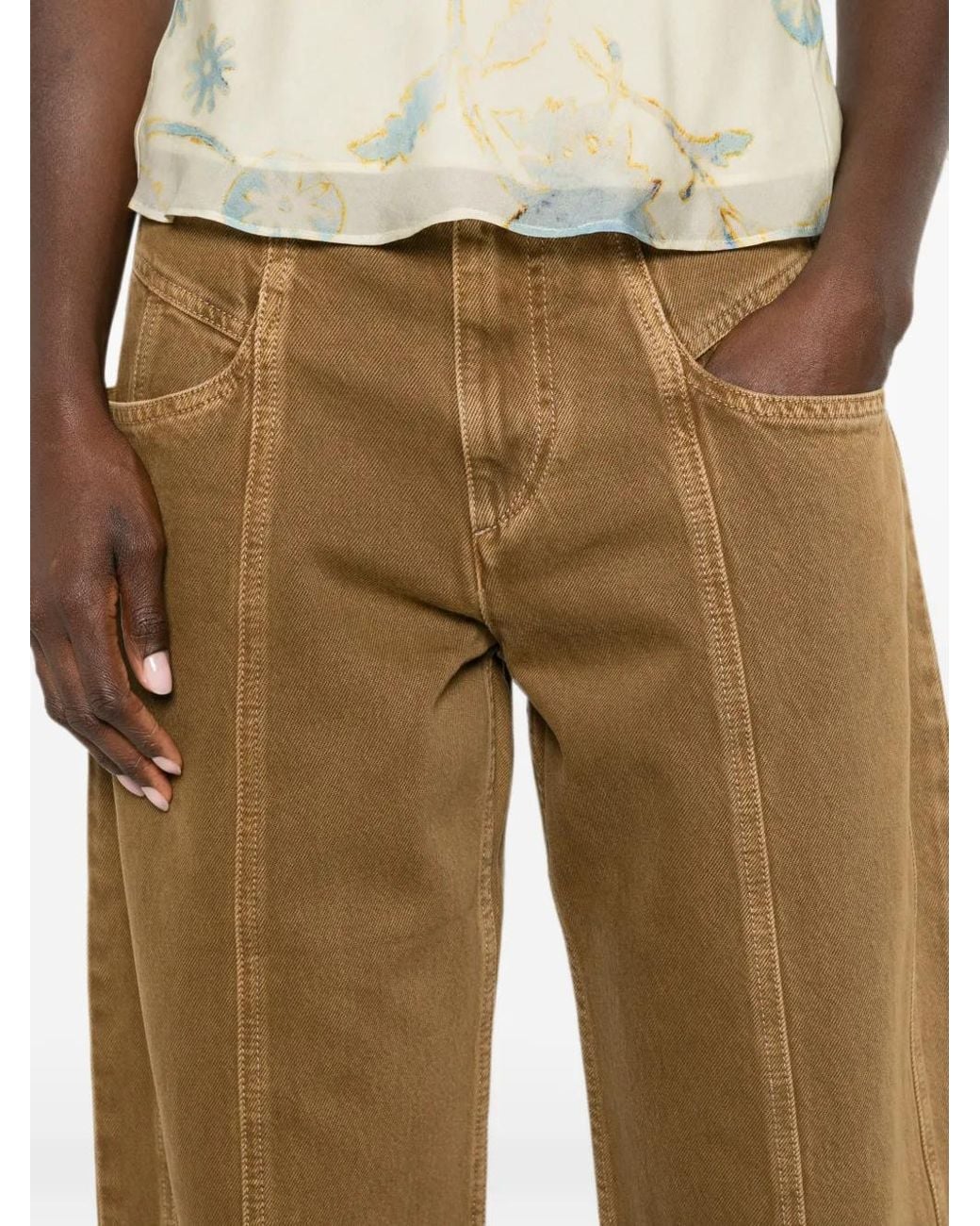 Isabel Marant White Leja Denim Jeans