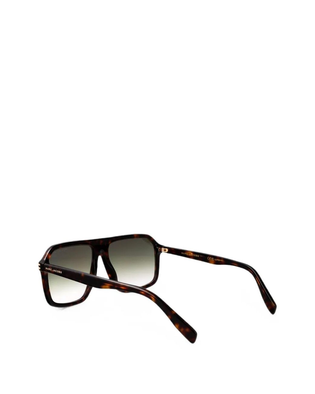 Marc Jacobs Black Tortoiseshell-Effect Square-Frame Sunglasses