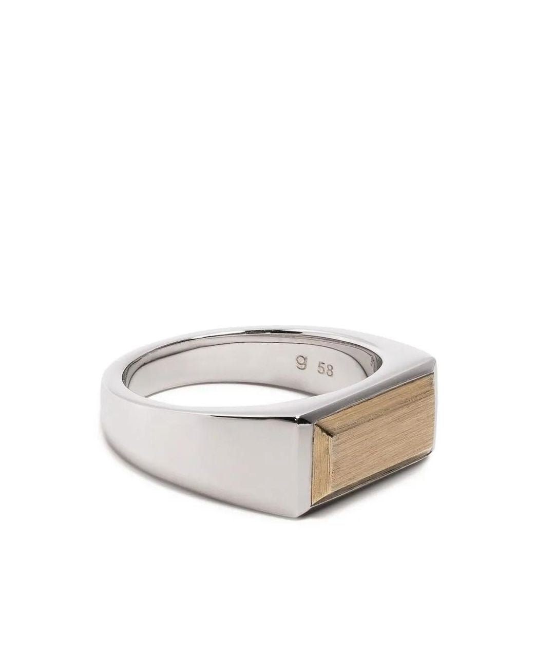 Tom Wood White Eckiger Peaky Ring