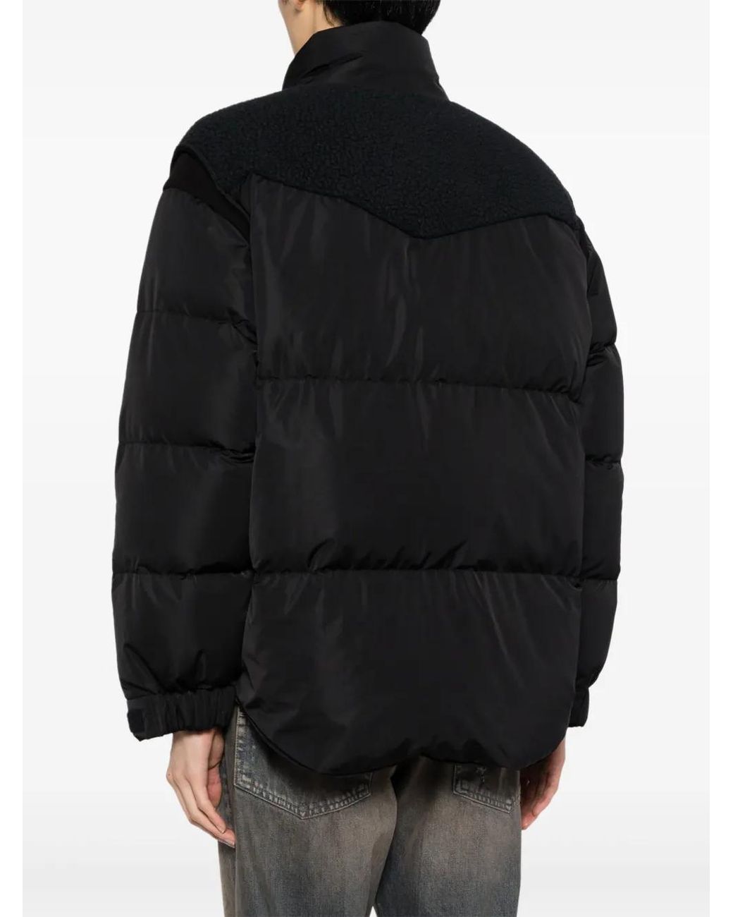 Undercover Black High-Neck Puffer Jacket for men
