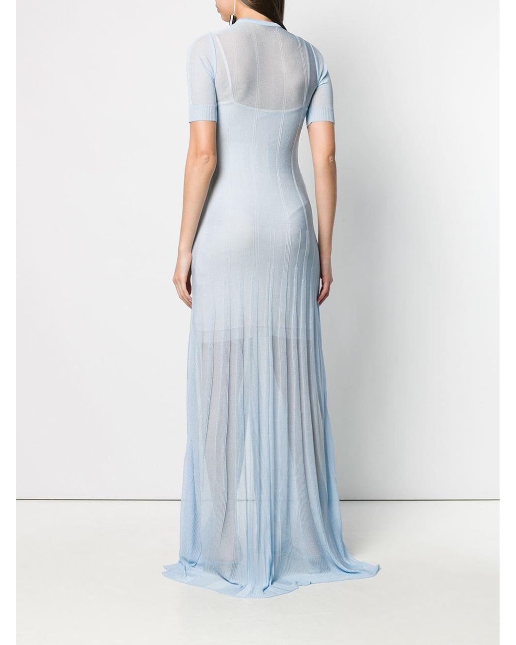 オールインワン・サロペット Jacquemus Blue Long Fitted Shape Dresses 15246873WJ_11_f.jpg