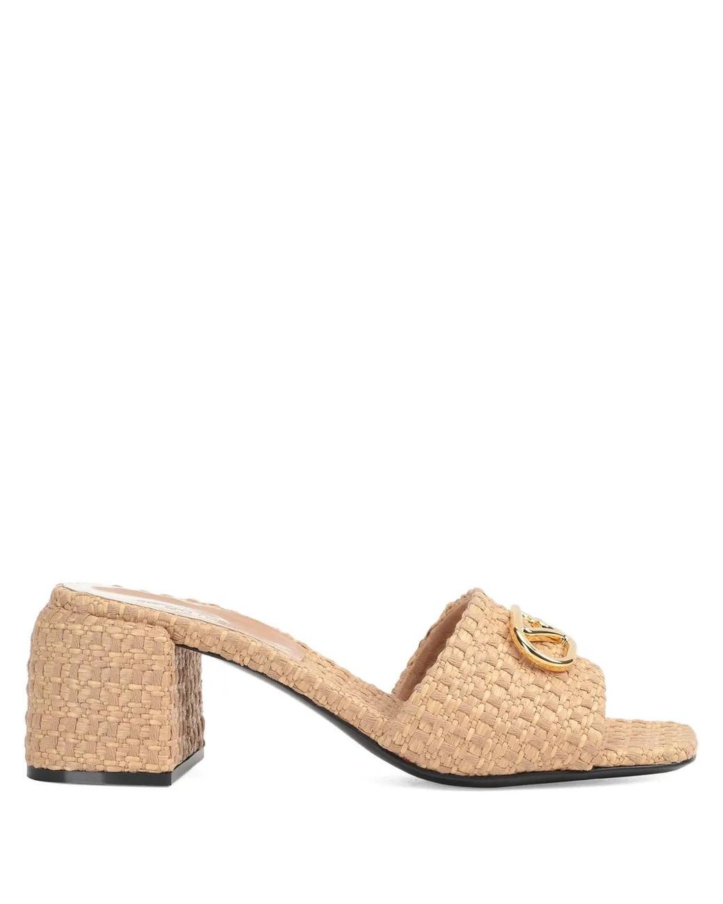 Sergio Rossi Natural 55Mm Surge Block-Heel Mules