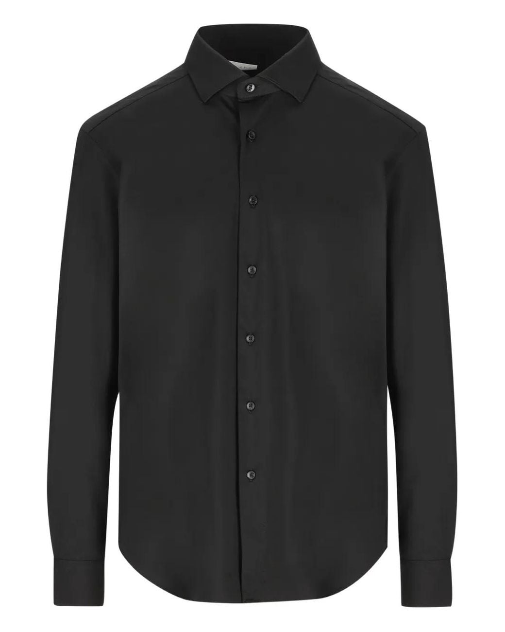 Camicia Button-Down di Xacus in Black da Uomo
