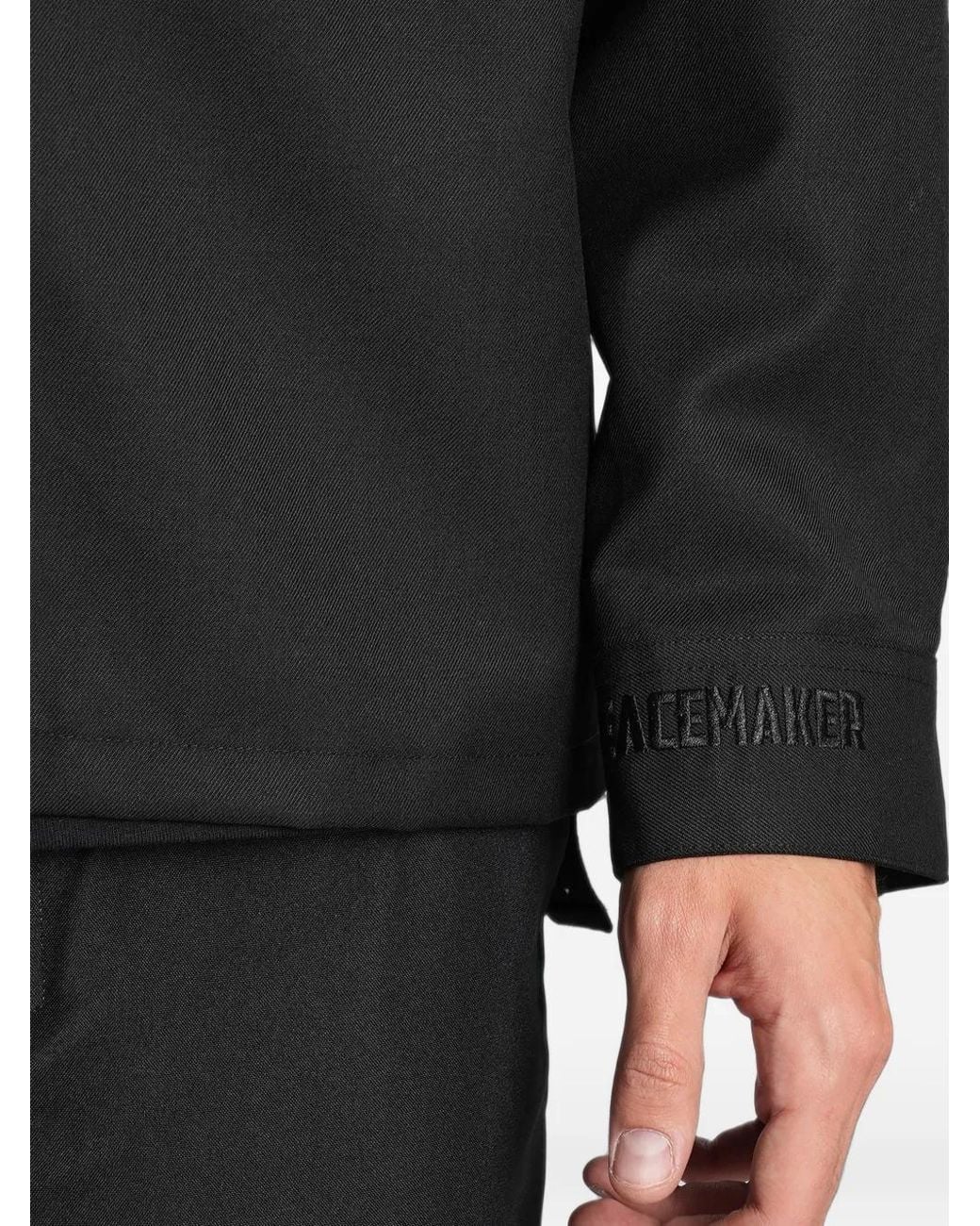 Peacemaker Oamc Black Surchemise À Fermeture Zippée for men