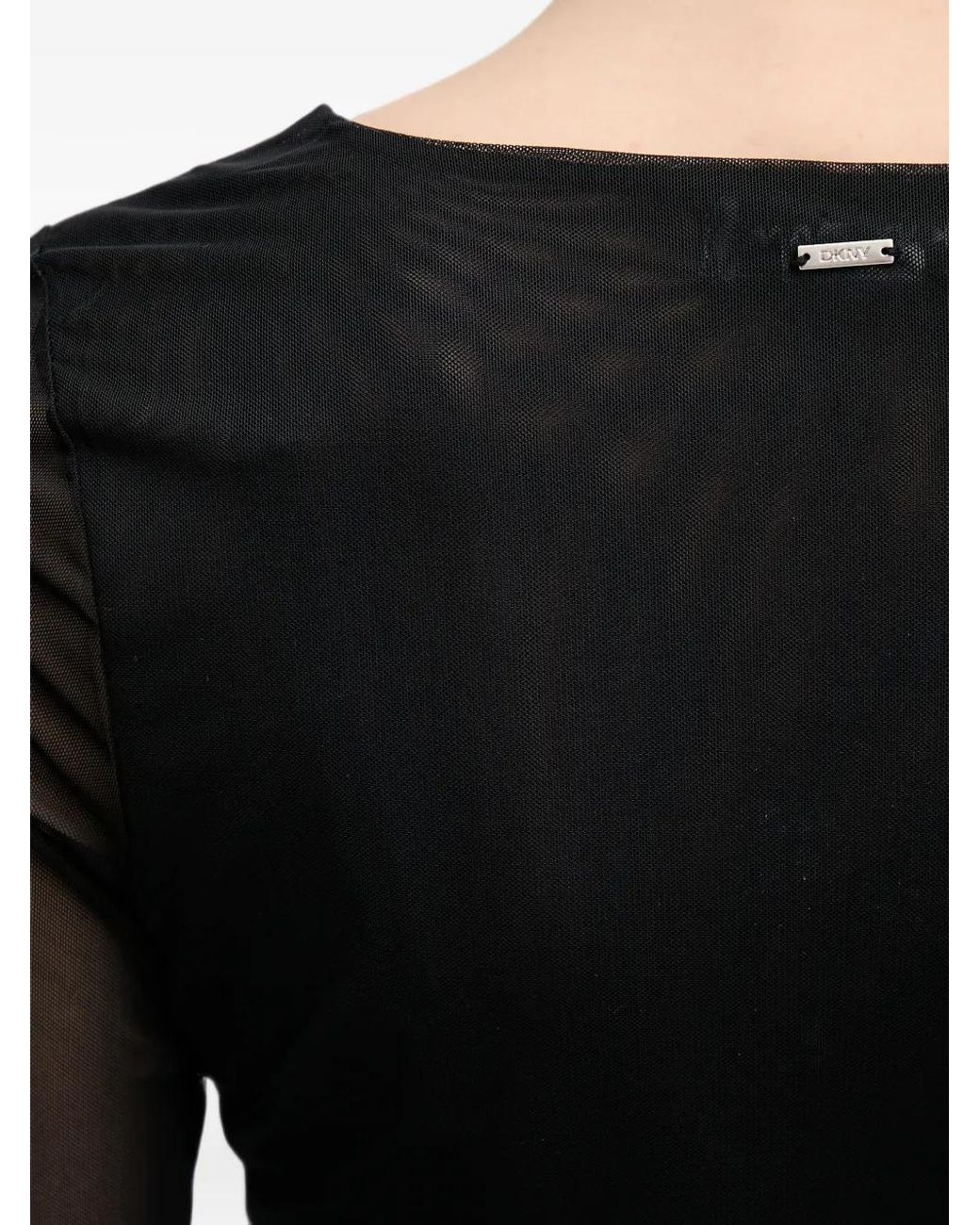 DKNY Black Haut À Manches Longues