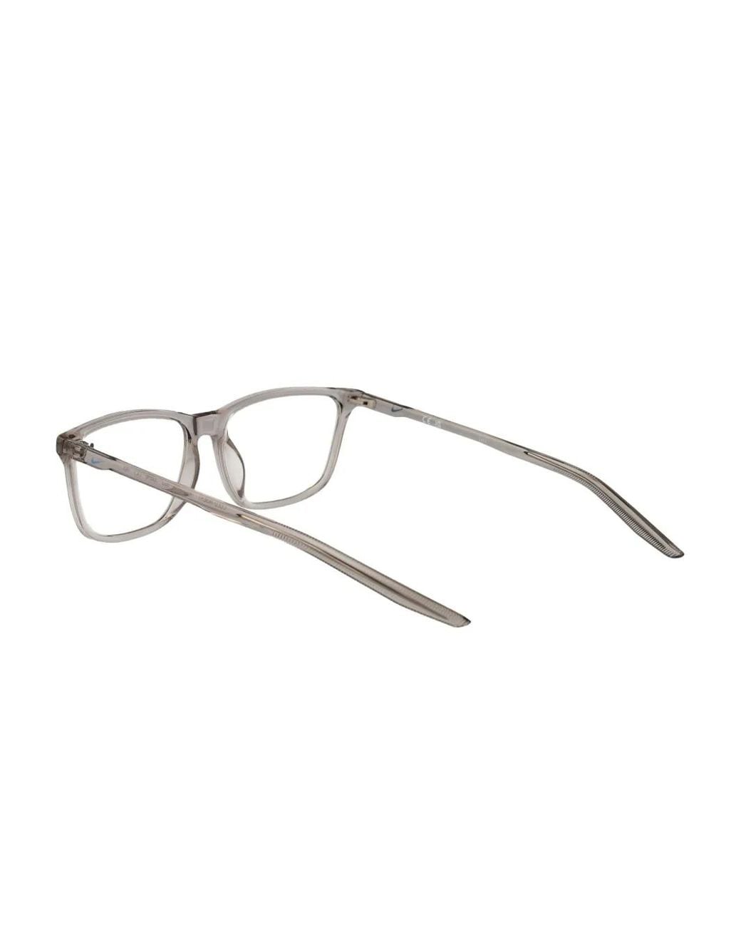 Nike Brille Mit Eckigem Gestell in Gray für Herren