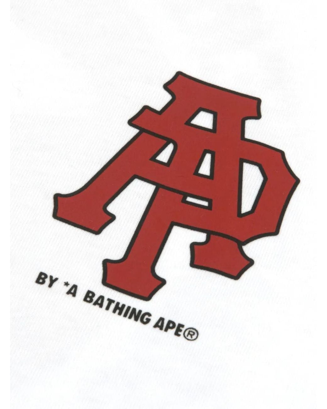 Aape By A Bathing Ape White Graphic T-Shirt for men