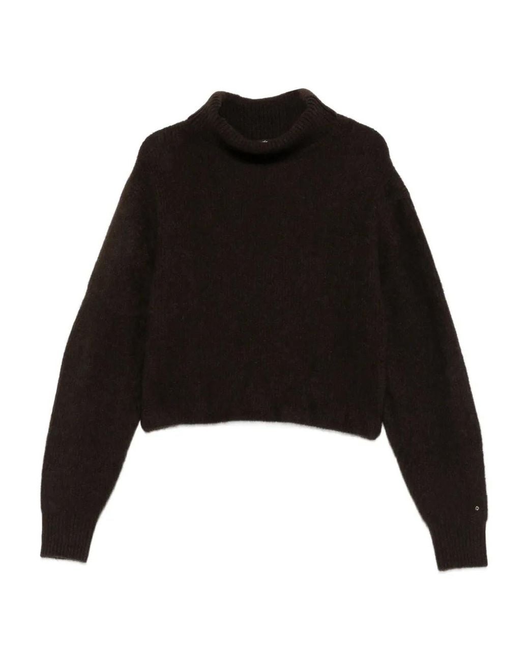 Maje Black Pullover Mit Rollkragen