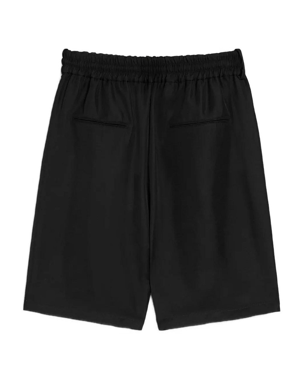 Jil Sander Black Piped-Trim Shorts for men