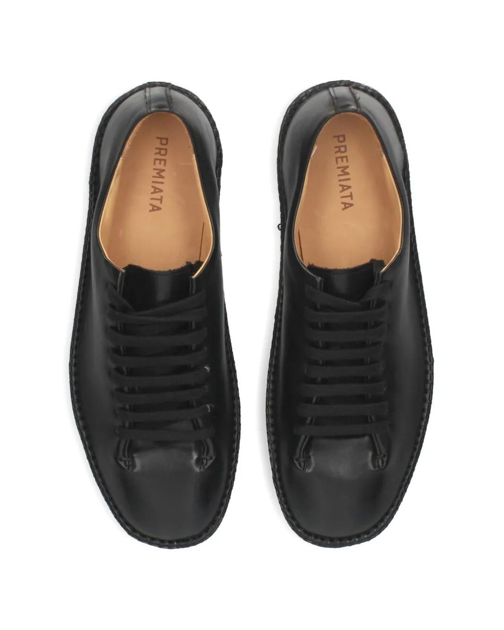Premiata Black Leather Sneakers for men