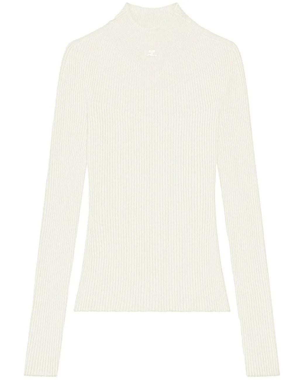 Courreges White Solar Pullover