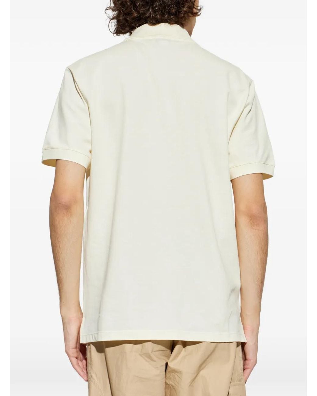 McQueen White Logo Embroidered Polo For for men