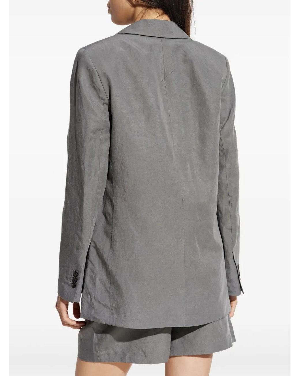 AllSaints Gray Averie Tailored Blazer